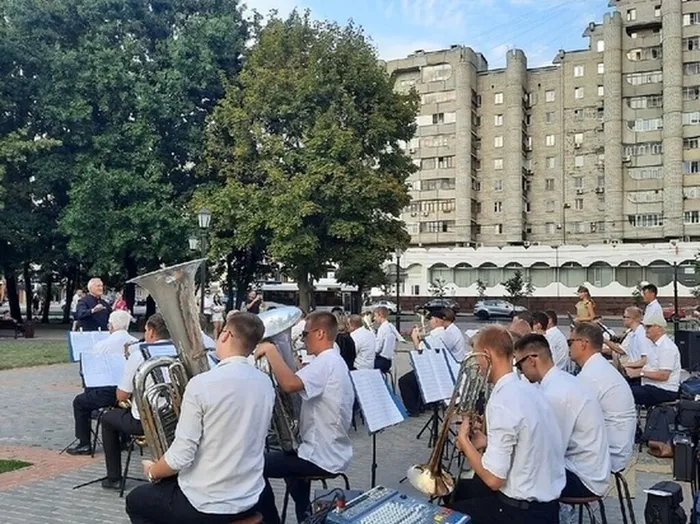 Фото: Юлия Фролова. 
На снимке: Городской духовой оркестр им. В. И. Агапкина.