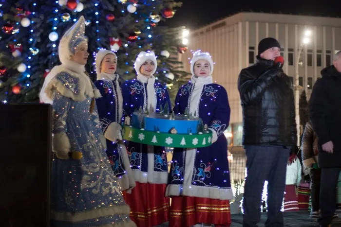 24.12.2025. Торжественное открытие Главной городской Ёлки на площади Ленина города Тамбова