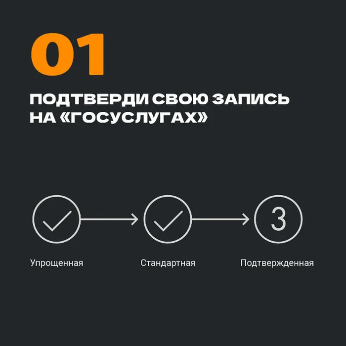 Как оформить «Пушкинскую карту»? 01. ПОДТВЕРДИ СВОЮ ЗАПИСЬ НА «ГОСУСЛУГАХ»